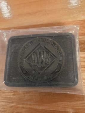 AWS Member Emblem Belt Buckle in Black